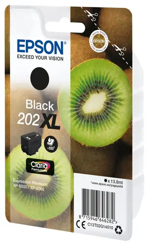 Kiwi Singlepack Black 202XL Claria Premium Ink - Imagen 2