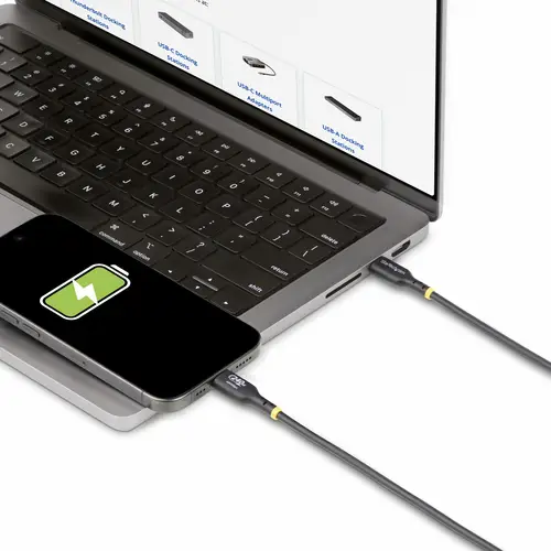 Cable de Carga USB-C de 4m - Cable USB Tipo C - Certificación USB-IF - PD de 240W EPR - Cable USB 2.0 USB-C de Carga para Portátiles - Recubrimiento de TPE - Macho a Macho - Imagen 7