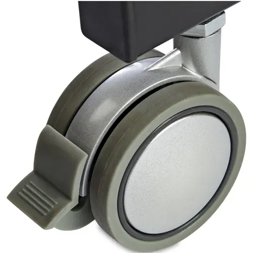 Escritorio Móvil de Pie - Carrito Mesa Portátil Ajustable de Pie Ergonómica con Ruedas - Estación de Trabajo Rodante para Ordenador o Portátil - con Ajuste de un Toque - para Profesores o Estudiantes - Imagen 9