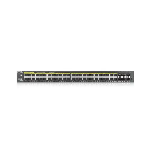 GS2220-50HP-EU0101F switch Gestionado L2 Gigabit Ethernet (10/100/1000) Energía sobre Ethernet (PoE) Negro - Imagen 2