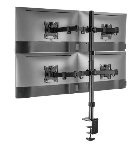 Soporte de escritorio articulado para monitor cuádruple de 17"-32 - Imagen 3