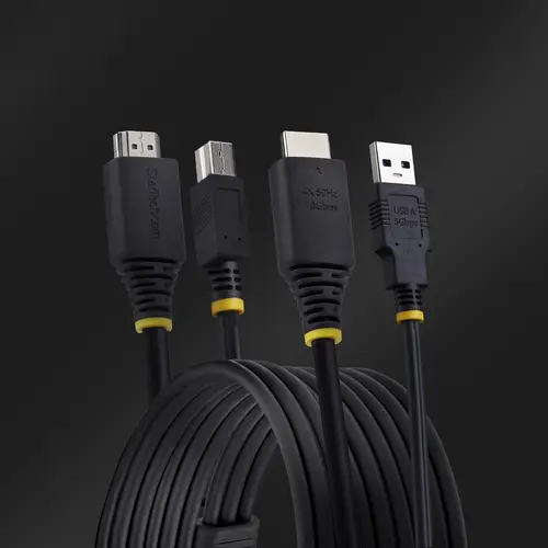 Cable KVM HDMI y USB 3.0 5Gbps de 1,8m - 4K 60Hz - Cable Combo HDMI 2.0 y USB para Switch Conmutador KVM - Imagen 5