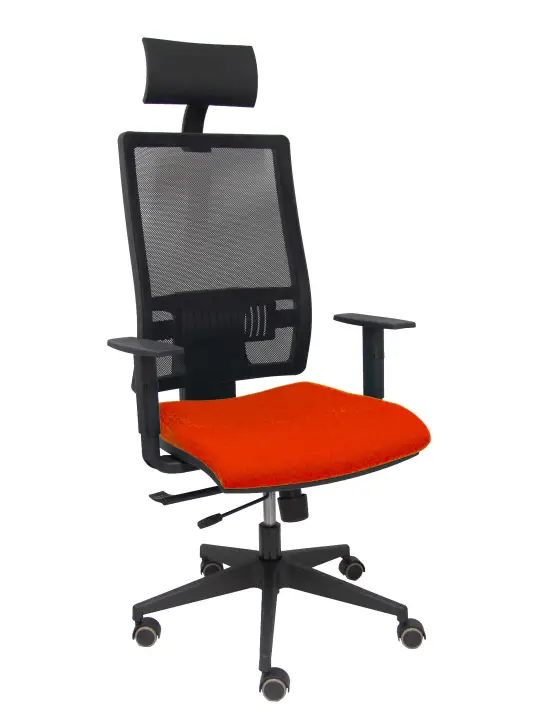 Silla Horna traslack bali naranja brazos regulables ruedas parqué y cabecero