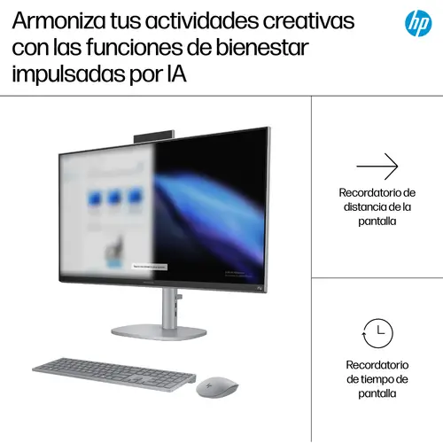 OmniStudio X 27-cs1008ns Copilot+ PC Intel Core Ultra 5 226V 68,6 cm (27") 1920 x 1080 Pixeles PC todo en uno 16 GB LPDDR5x-SDRAM 1 TB SSD Windows 11 Home Wi-Fi 7 (802.11be) Plata - Imagen 7