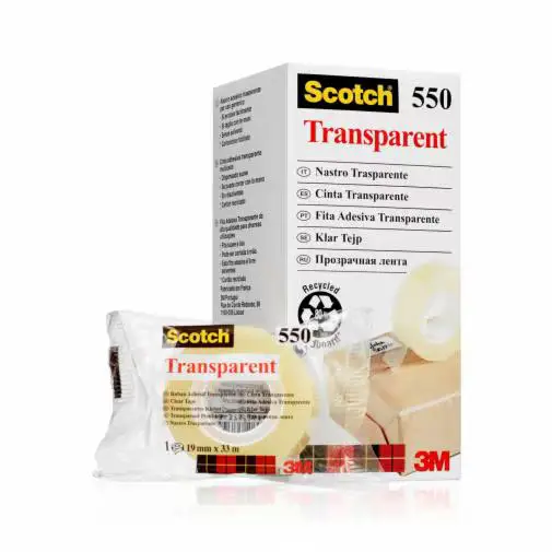 7100029278 cinta selladora Transparente 33 m - Imagen 1