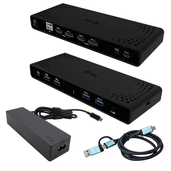 Universal Dual 4K Display Docking Station + Power Delivery 85W