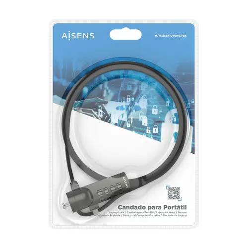 Cable de seguridad con cerradura de combinación para Ordenador, Monitor, Portátil 1.5m - Imagen 7