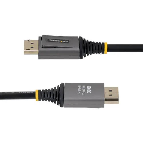 Cable DisplayPort 2.1 de 1,5m - Cable DP80 Certificado VESA - Cable DP 2.1 - 10K/8K 60Hz, 16K 60Hz/8K 240Hz con DSC 1.2a Sin Comprimir - Cable para Monitor DP - Imagen 4