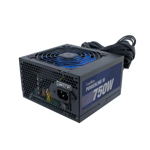 Powerline III 750 unidad de fuente de alimentación 750 W 20+4 pin ATX ATX Negro - Imagen 1