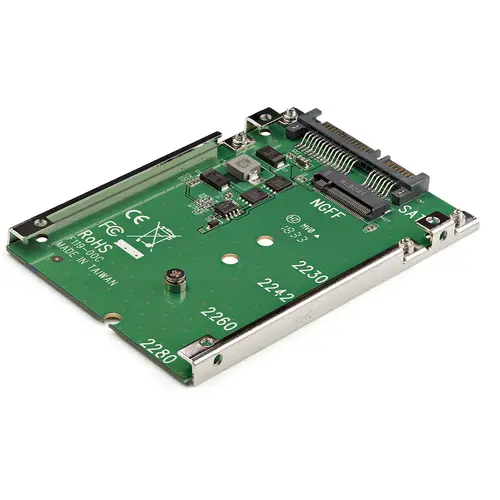 Adaptador de SSD SATA M.2 a SATA de 2.5" - Conversor de M.2 NGFF a SATA - de 7mm - Bracket de Marco Abierto - Adaptador para Disco Duro M.2 - No es Compatible con NVMe - Imagen 3