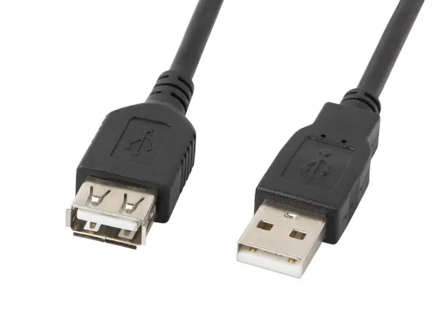 CA-USBE-10CC-0050-BK cable USB USB 2.0 5 m USB A Negro