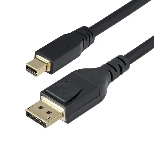 Cable Mini DisplayPort a DisplayPort 1.4 de 3m - 8K 60Hz - HBR3 - Adaptador MiniDP a DisplayPort - UHD 4K 120Hz - mDP a DP - Cable para Monitor DisplayPort - Imagen 2
