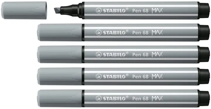 Pen 68 MAX rotulador Gris 5 pieza(s)