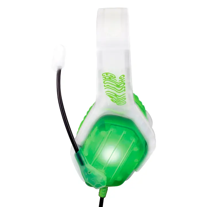 Ghost Auriculares Alámbrico Diadema Juego Verde, Transparente, Blanco