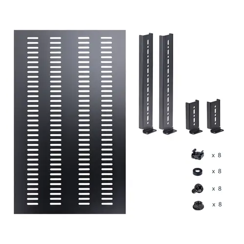 Estante Bandeja 1U Ventilada Ajustable para Montaje en Rack de Servidores - 150kg - de 19,5 a 38in (49,5 a 96,5cm) para Rack de 19" - 27,56" (70cm) de Profundidad - Imagen 8