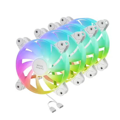 MF-4A Carcasa del ordenador Ventilador 12 cm Blanco 4 pieza(s) - Imagen 6
