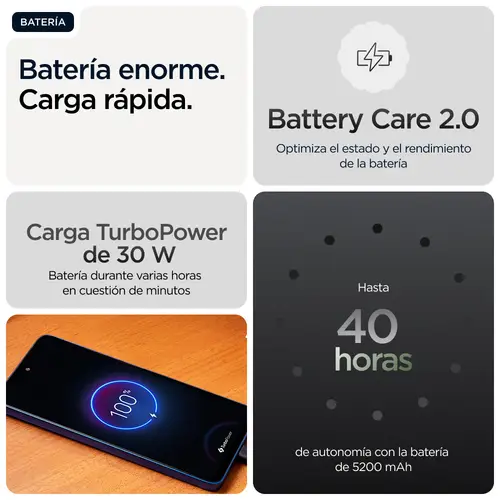 moto g56 5G 17,1 cm (6.72") Ranura híbrida Dual SIM Android 15 USB Tipo C 8 GB 512 GB 5200 mAh Negro - Imagen 16