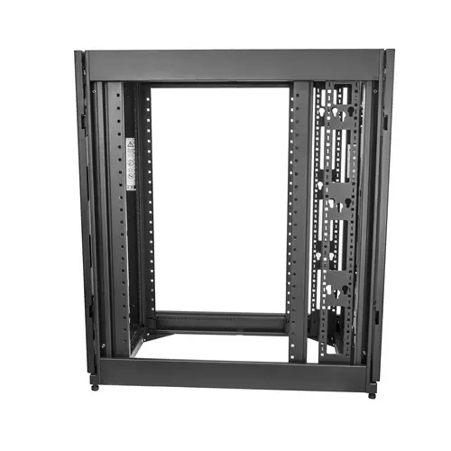 Armario Rack para Servidores 25U 19" 4 Columnas - Rack de Servidores con Cerradura y Seguro - Rack con Ruedas y Carriles de Montaje Ajustables para Equipo de Red - Imagen 5