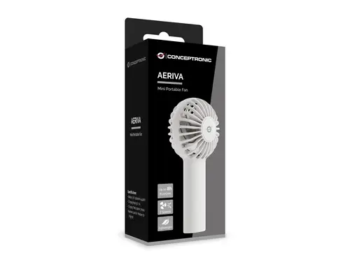 AERIVA01W ventilador y nebulizador personal de mano Blanco Ventilador de mano - Imagen 2