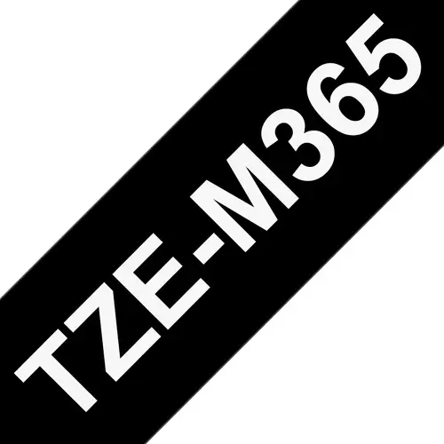 TZE-M365 cinta para impresora de etiquetas Blanco sobre negro - Imagen 1