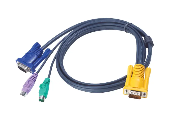 Cable KVM PS/2 con SPHD 3 en 1 de 1,8 m
