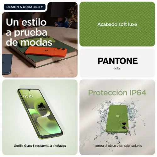 moto g06 17,5 cm (6.88") SIM doble Android 15 4G USB Tipo C 8 GB 256 GB 5200 mAh Verde - Imagen 16