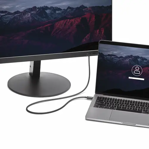 Cable Thunderbolt 3 Pasivo de 2m - 20Gbps - PD 100W - Vídeo 4K - Cable Thunderbolt - Certificado Thunderbolt - Compatible con USB4 / Modo Alt DP - Thunderbolt 4 - USB 3.2 - USB-C - Imagen 3