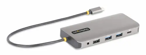 Adaptador Multipuerto USB-C de 3 Monitores HDMI/DP - 4K 60Hz Doble + 4K 30Hz HDMI y DP - Hub 4x USB-A - PD de 100W de Paso - Red Gigabit Ethernet - Lector de Tarjetas SD/MicroSD - Imagen 2