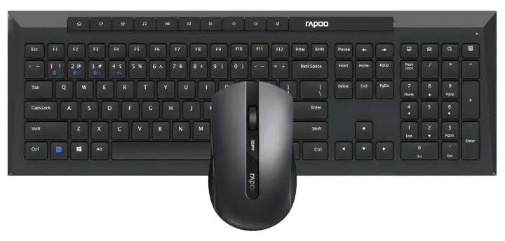 8210M teclado Ratón incluido Universal Bluetooth QWERTY Negro