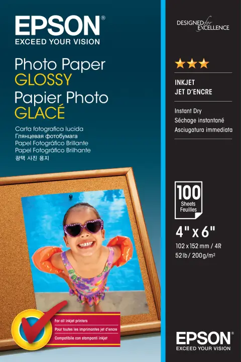 Photo Paper Glossy - 10x15cm - 100 Hojas