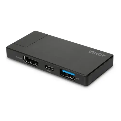 43336 base para portátil y replicador de puertos Alámbrico USB 3.2 Gen 1 (3.1 Gen 1) Type-C Negro - Imagen 2