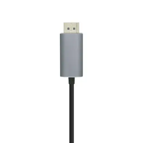 Cable conversor USB-C a Displayport 4K@60HZ, USB-C/M-DP/M, Negro, 1.8m - Imagen 2