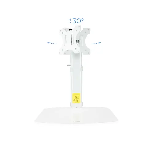 DB1127TN-W soporte para monitor 68,6 cm (27") Independiente Blanco - Imagen 4