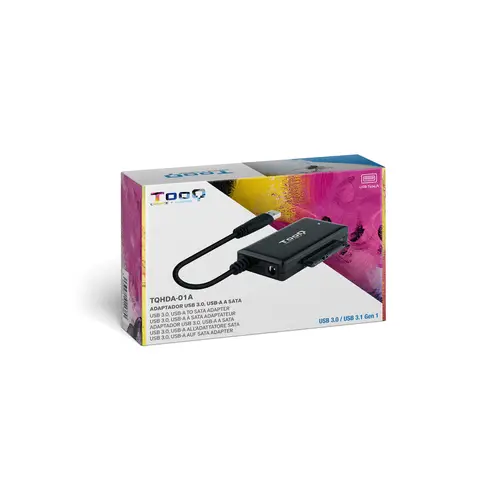 TQHDA-01A base de conexión para disco duro USB 3.2 Gen 1 (3.1 Gen 1) Type-A Negro - Imagen 7