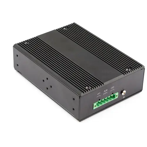 Switch Conmutador Industrial Ethernet Gigabit 6 Puertos - 4x RJ45 PoE - 2 Ranuras SFP PoE+ de 30W 12-48VDC DIN (IES1G52UP12V) - Imagen 2