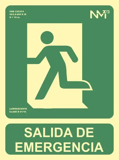 6170-02H VE señal de seguridad 125 pieza(s) Placa de señal de seguridad