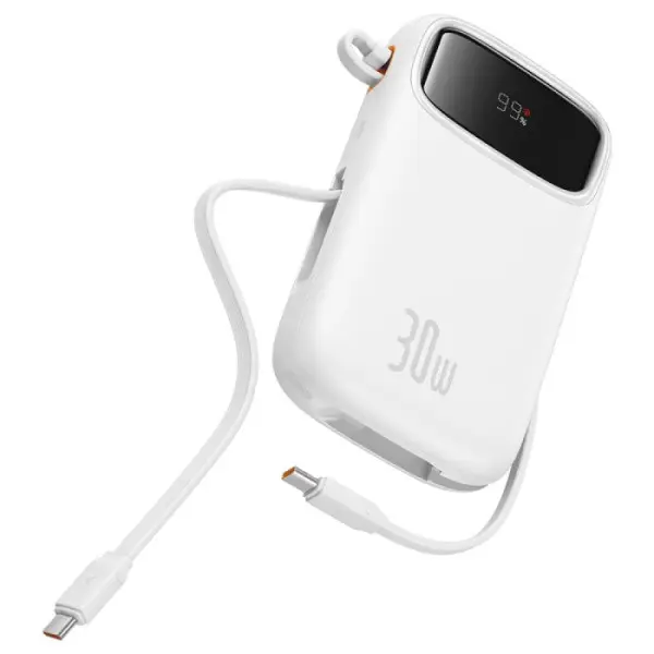 QPow2 Polímero de litio 10000 mAh Blanco
