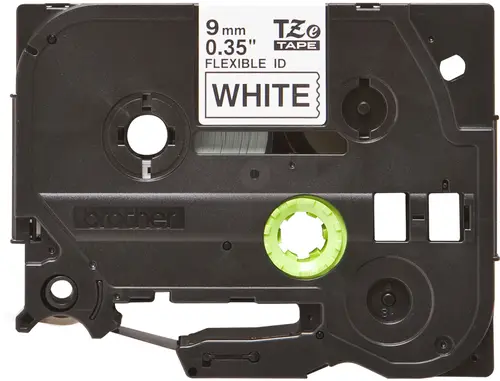 TZE-FX221 cinta para impresora de etiquetas Negro sobre blanco - Imagen 2