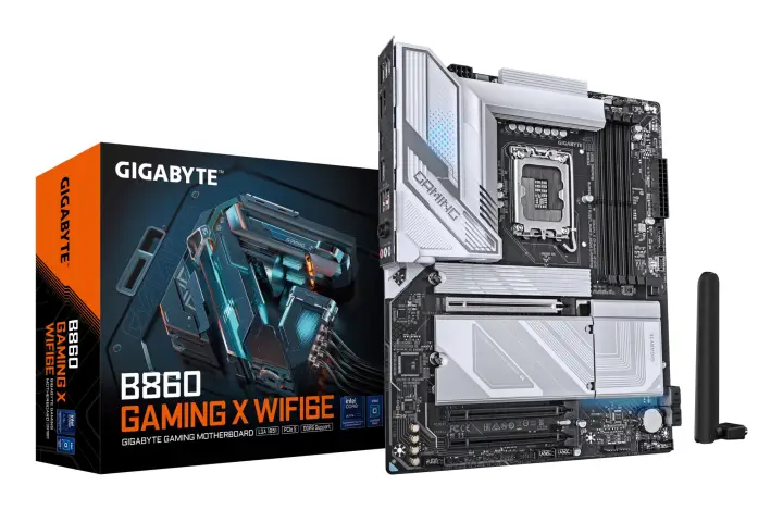 B860 GAMING X WIFI6E Placa base - CPUs Intel Core Ultra, VRM de 12+1+2+1 fases, hasta 9066MHz DDR5, 1xPCIe 5.0 + 2xPCIe 4.0 M.2, LAN 2,5 GbE, WIFI 6E, USB4