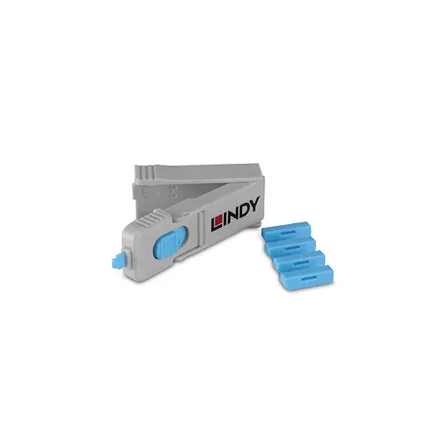 40324 bloqueador de puerto Bloqueador de puerto + clave DisplayPort Azul Acrilonitrilo butadieno estireno (ABS) 5 pieza(s) - Imagen 5