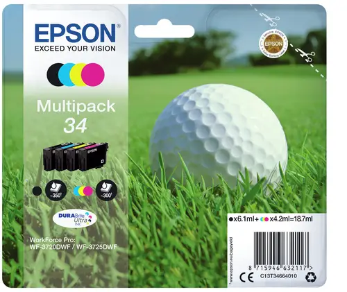 Golf ball Multipack 4-colours 34 DURABrite Ultra Ink - Imagen 2