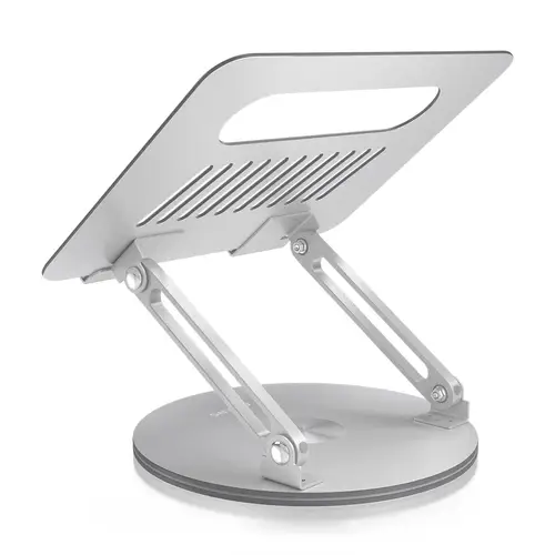 Soporte de Sobremesa XL Giratorio Ajustable para Portátil / Tablet 10-17, Plata - Imagen 3