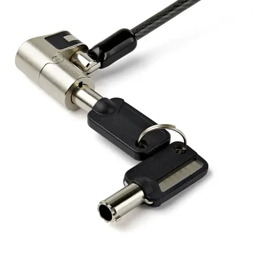 Cable de 2m de Seguridad para Ordenadores Portátiles - para K-Slot - Ranura Nano - Ranura Wedge - con Llave - Imagen 5