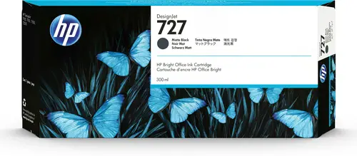 Cartucho de tinta DesignJet 727 negro mate de 300 ml - Imagen 1