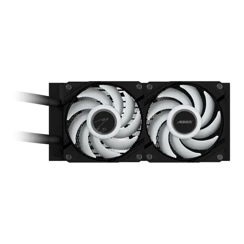 AORUS WATERFORCE II 240 Refrigerador de CPU líquido AIO - 2x ventiladores ARGB de 120 mm, mecanismo de conexión deslizante, DAISY-CHAIN, compatible con Intel LGA 1851 y AMD AM5 - Imagen 5