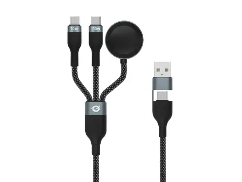 ETTA08B15 cable USB USB 2.0 1,5 m USB A 2 x USB C Negro - Imagen 1