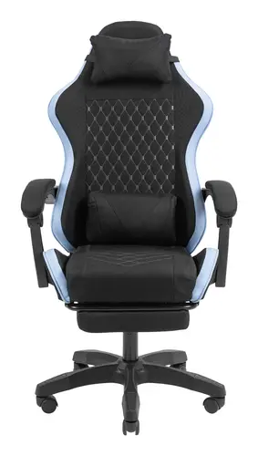 MGC-X Fabric Silla para videojuegos de PC Asiento acolchado Negro, Azul - Imagen 2