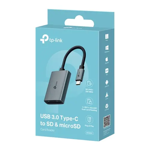 UA430C lector de tarjeta USB 3.2 Gen 1 (3.1 Gen 1) Type-C Gris - Imagen 4