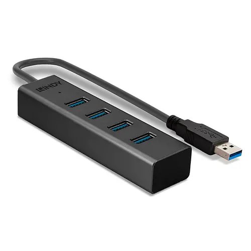 43324 hub de interfaz USB 3.2 Gen 1 (3.1 Gen 1) Type-A 5000 Mbit/s Negro - Imagen 3