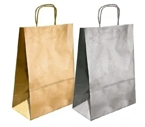 BOLSA PAPEL KRAFT LISO 32x40 ORO P/50